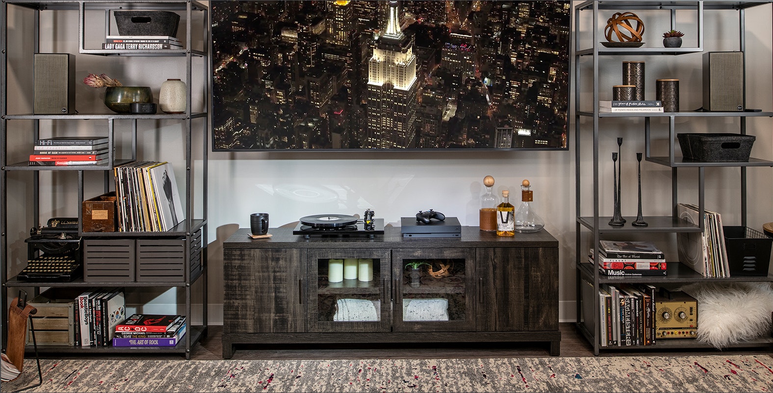 Klipsch The Fives Powered Speakers in a living room